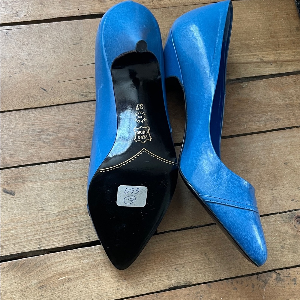 Vintage Italian Blue Heels🧢 - Picture 3 of 11